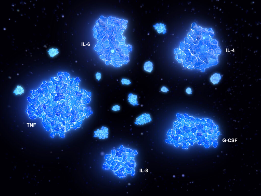 Cytokine storm, crucial cytokines involved in inflammation processes.