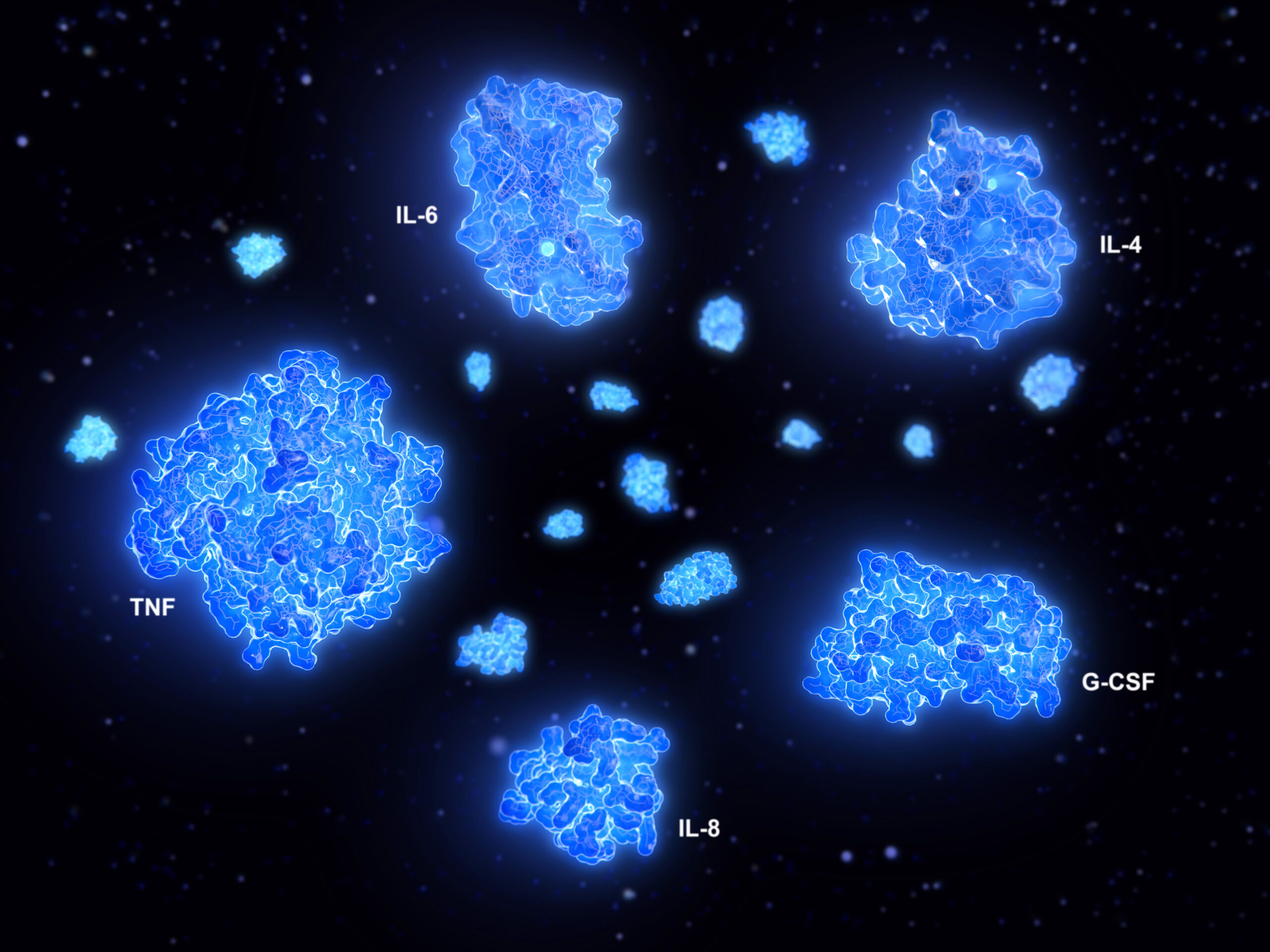 Cytokine storm, crucial cytokines involved in inflammation processes.
