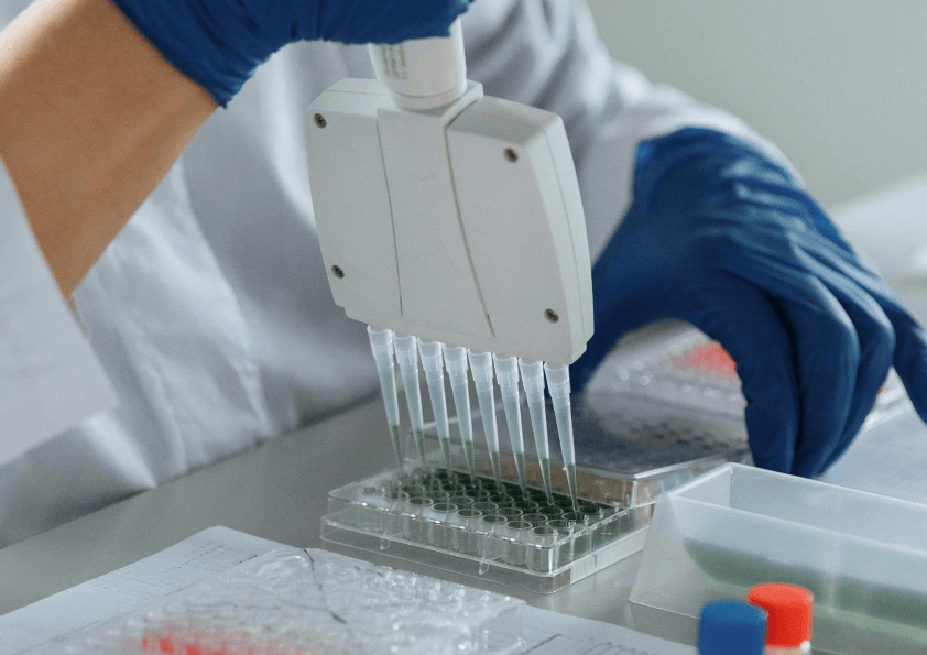 Work in the lab. Patients diagnostics